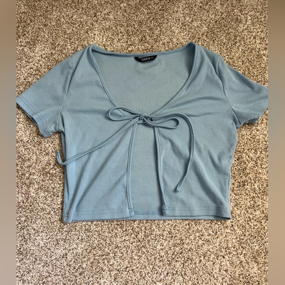 Shein Tie Front Top